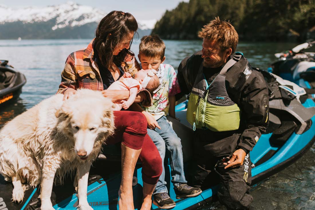The Howard Family — Charlie, Rebecca, Mason, and Oso